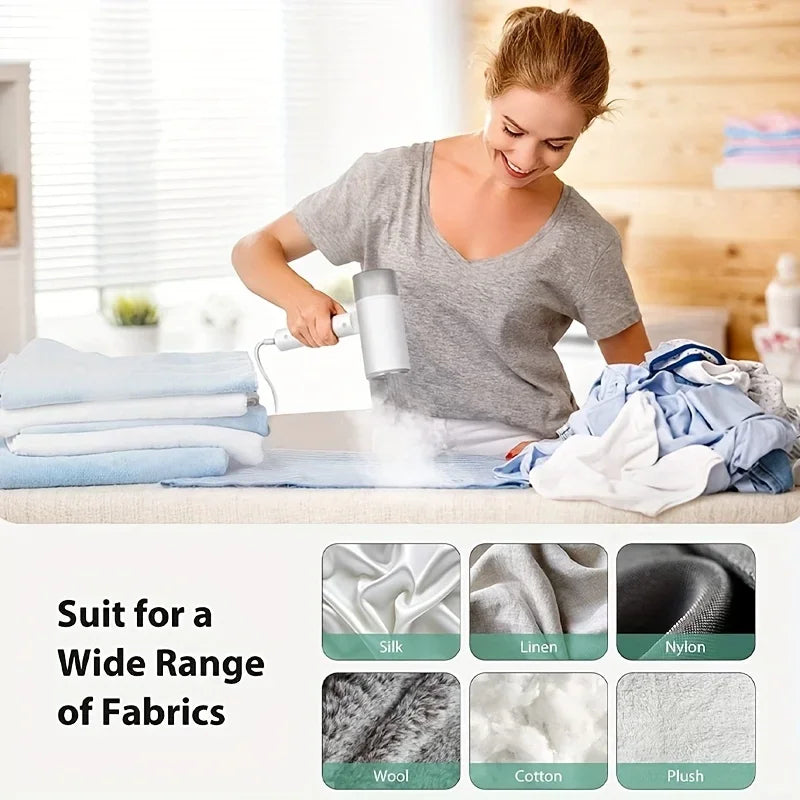 1200W Handheld Clothes Steamer – Portable Home Steam Iron with Dry & Steam Settings"y And Wet Ironing For Home Travel Use