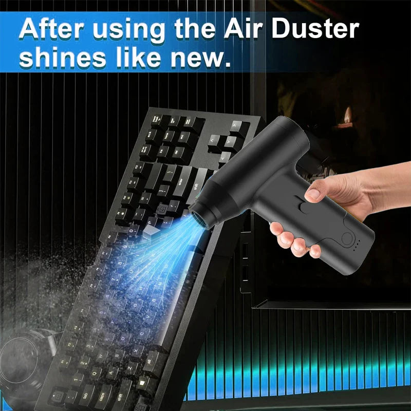 Wireless Handheld Dust Blower – For Computers, Keyboards, Cars & Sofas