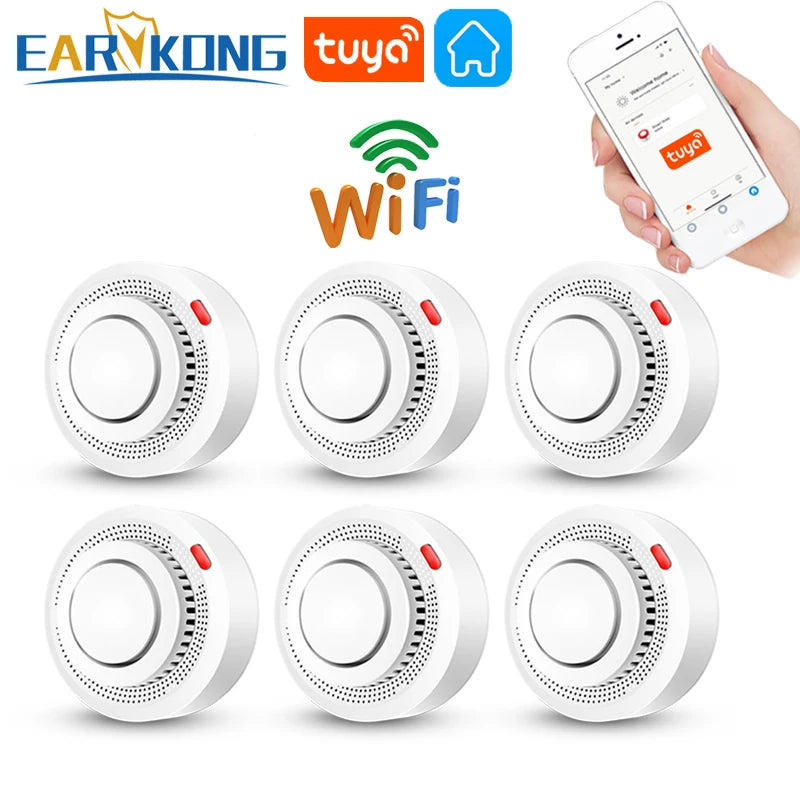 WiFi Smoke Sensor Alarm Fire Protection