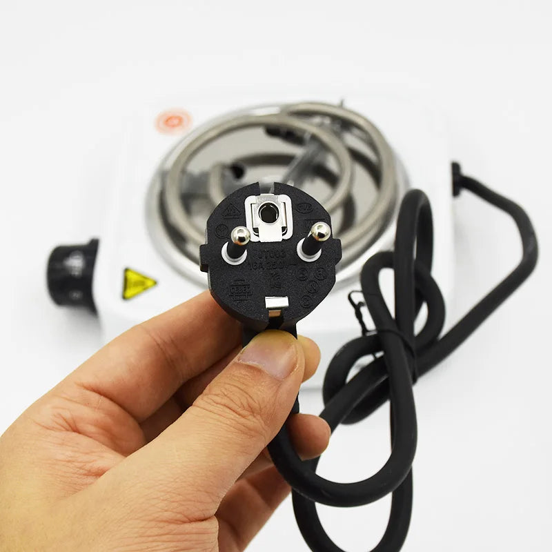 500W Electric Stove Shisha Coal Burner Hot Plate 220V Travel Portable Cooking Appliances Coffee Heater Chicha EU Plug