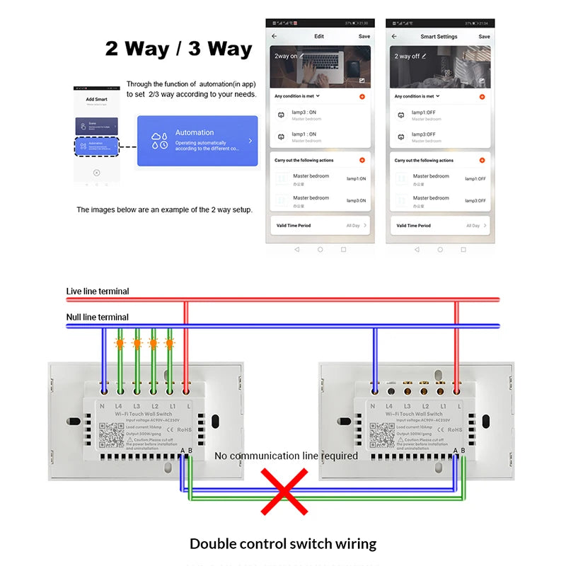 Smart WiFi Touch Light Switch