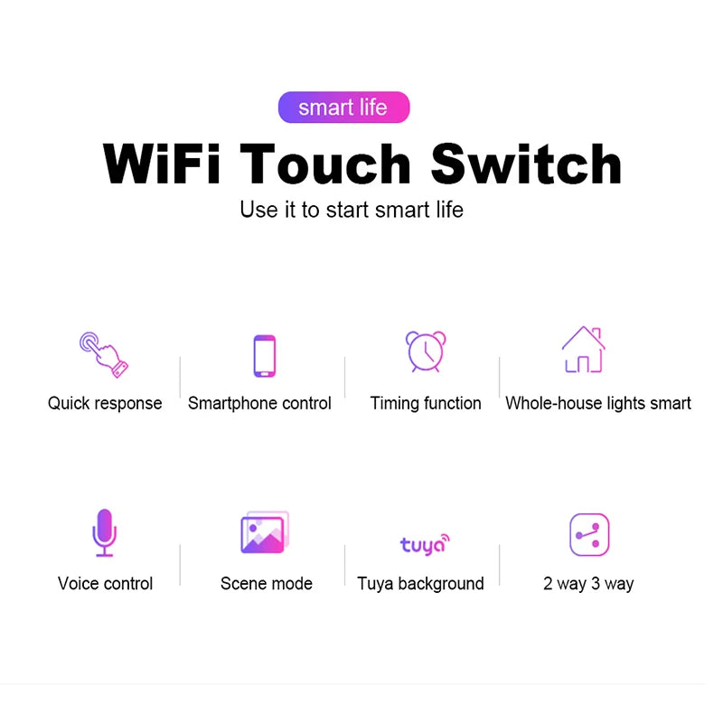 Smart WiFi Touch Light Switch