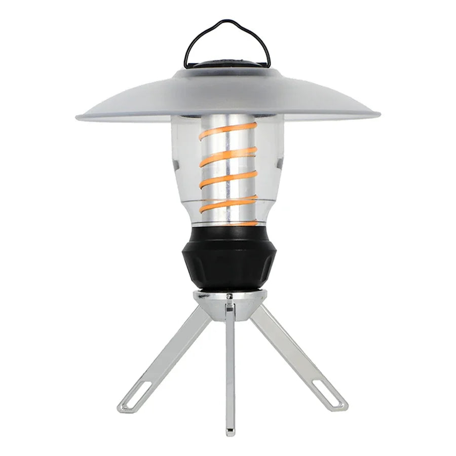 Camping Lantern with Tripod Dimmable Rechargeable LED Camping Tent Light Portable Small Camping Lamp Warm Light Tent Lantern