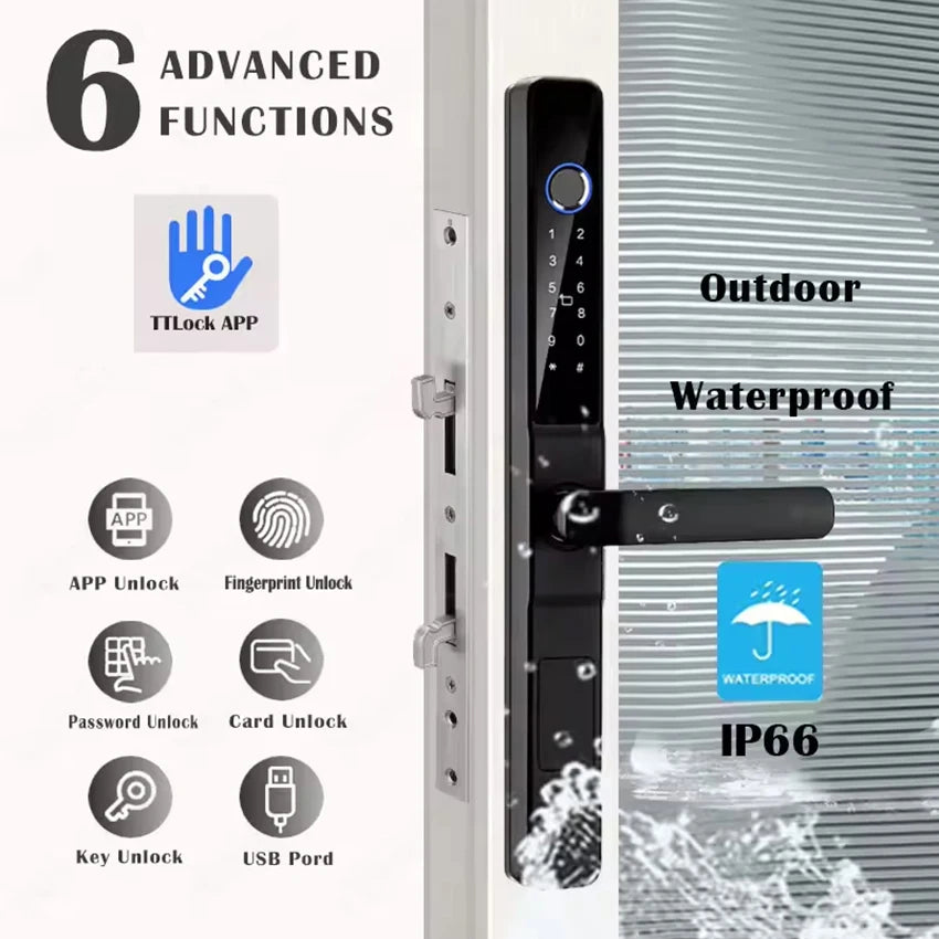 Smart Sliding Door Fingerprint Lock