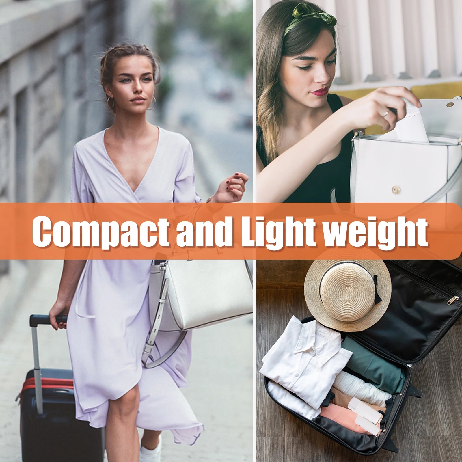 1000W Foldable Handheld Garment Steamer – Large 120ml Water Tank for Clothes & Fabrics"