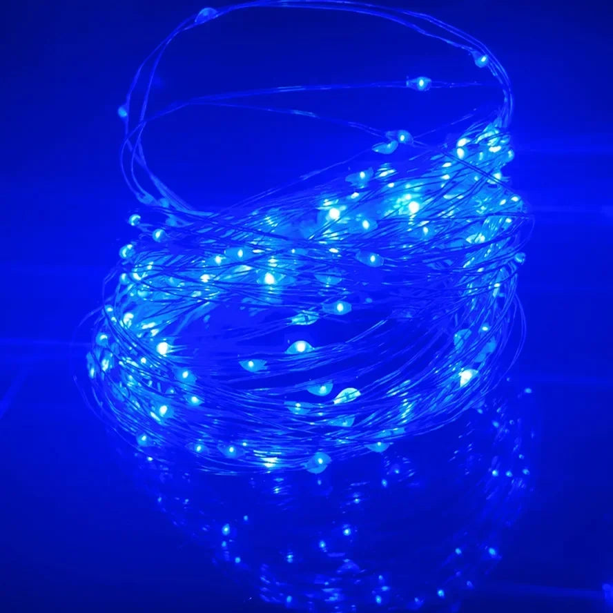 20m 10m Remote Control 8 Function LED Fairy Lights USB String Lights Christmas Garland New Year Wedding Party Garden Decoration