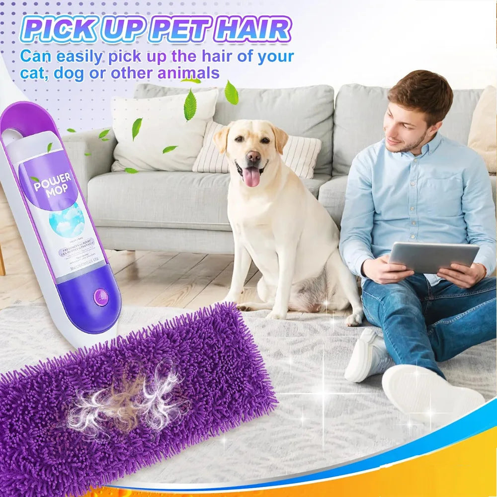 Reusable Washable Swiffer PowerMop Mop Pad Alternative - Cleaning Mop Pad Substitute for Spray Cleaner