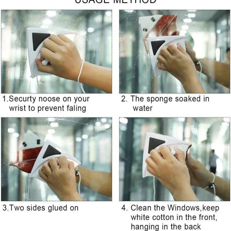 Magnetic Window Cleaner Brush for Washing Windows Wash Home Magnet Household Wiper Cleaner Cleaning Tool Glass Window