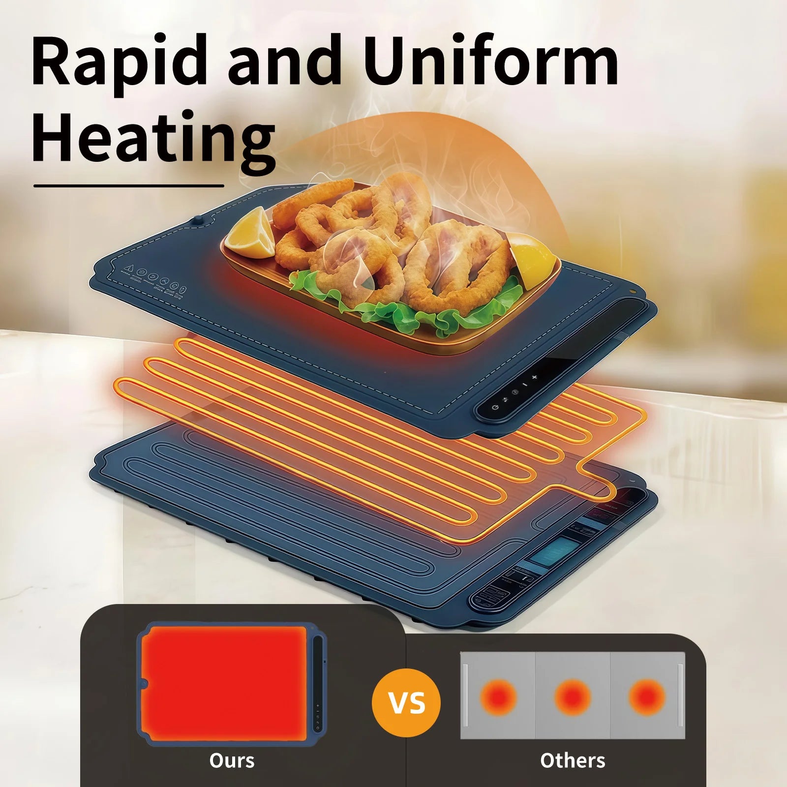 Electric heating plate,