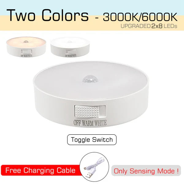 Motion Sensor Light USB Rechargeable Night Light