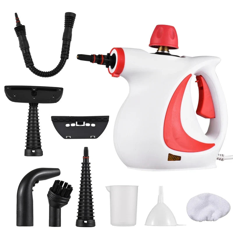 1050W Handheld Steam Cleaner – High Temp & Pressure for Kitchen & AC Cleaning"