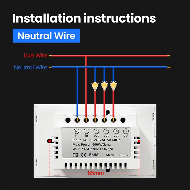 Wifi Smart Wall Switch LED Light Switches