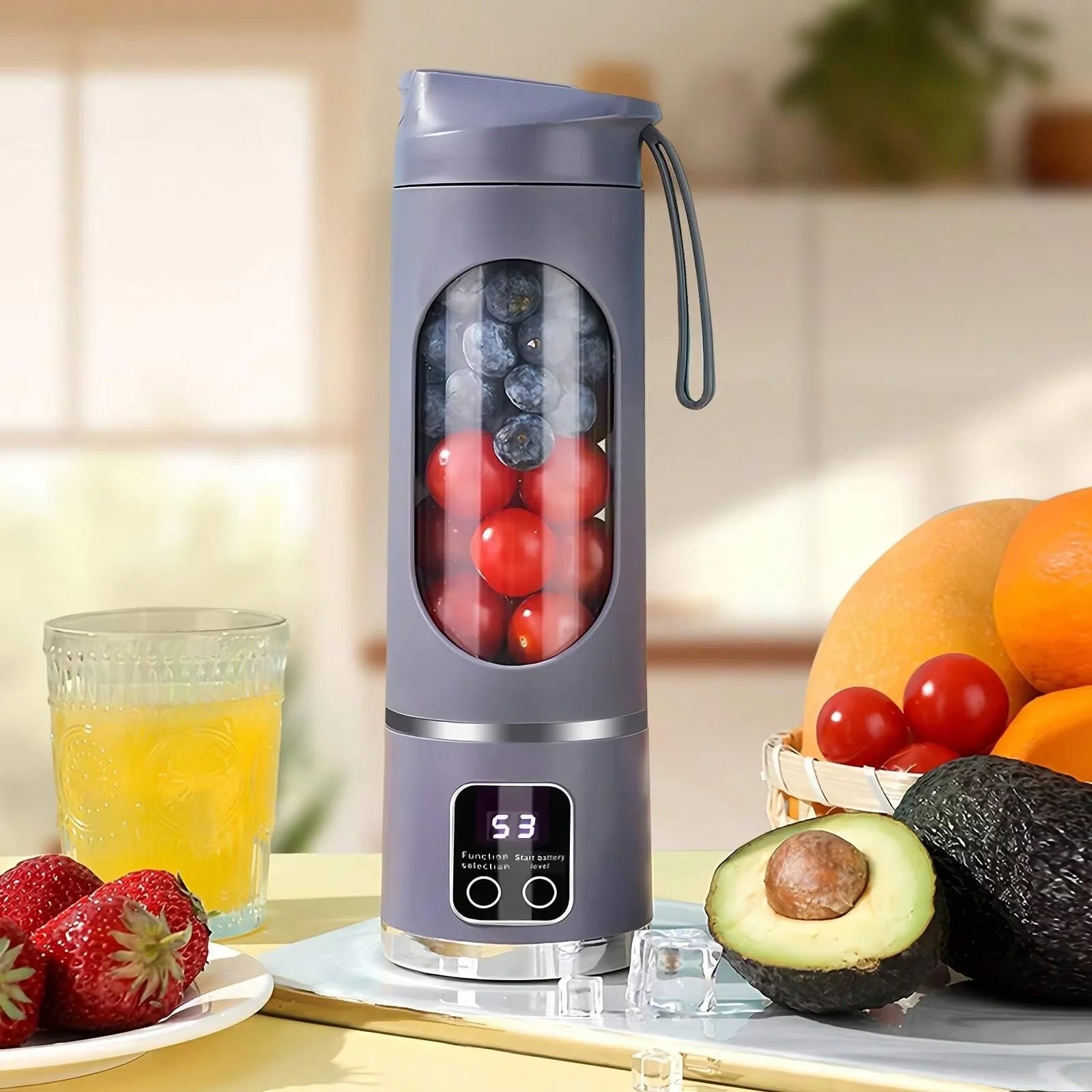 Portable Blender Juicer Stainless Steel Blade