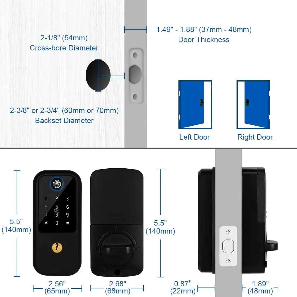 Smart Fingerprint Deadbolt Lock