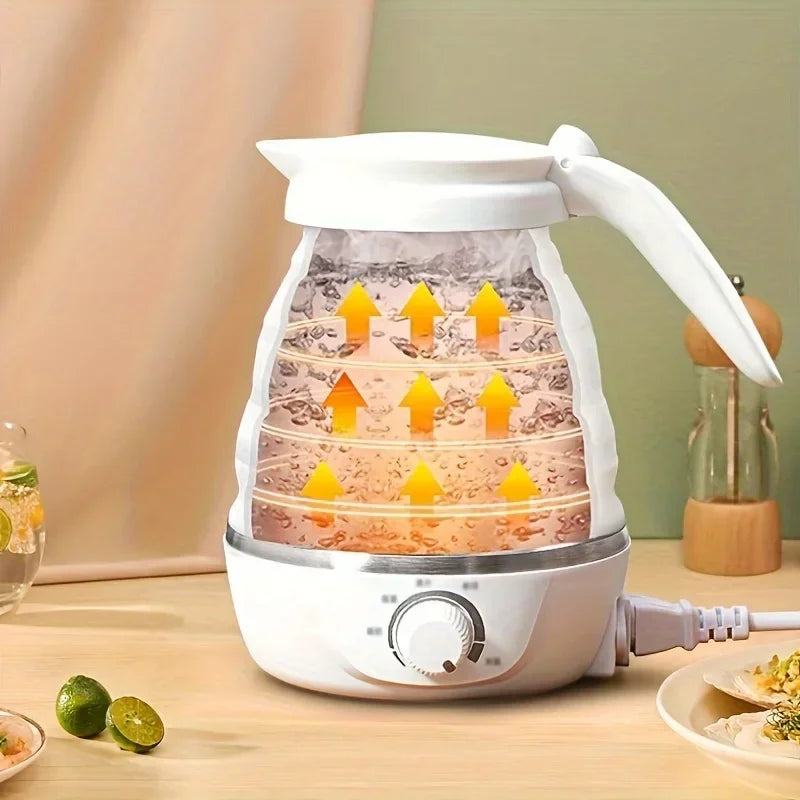 0.6L Electric Kettle Foldable And Portable To Use Safe And Body Small Footprint The Kettle Body Can Be Retracted Freely