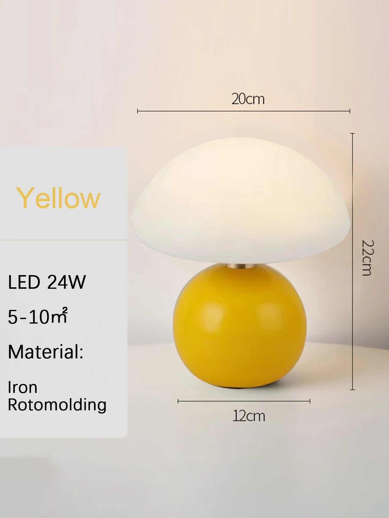 Led table lamp for bedroom Lamp bedside table White/pink/red/beige/orange stromatolite moon desk Mood light Room decorating item