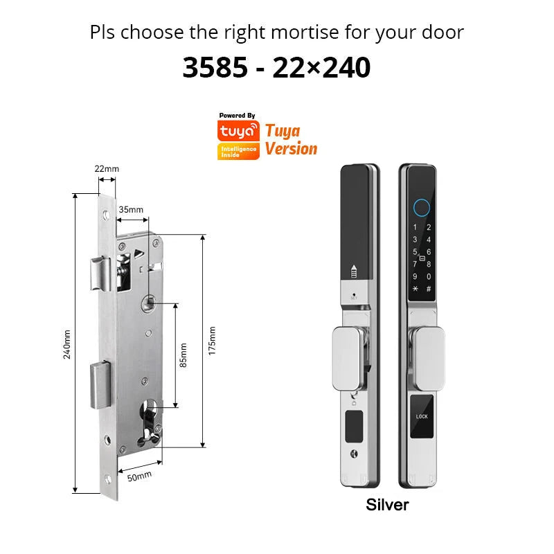Smart Sliding Door Fingerprint Lock