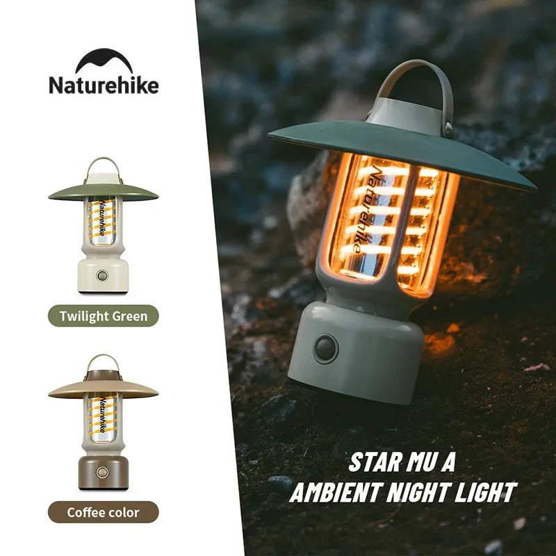 Naturehike Retro Lantern Atmosphere Light Camp Light Outdoor Camping Light Camping Horse Light Charging Tent Light Lighting