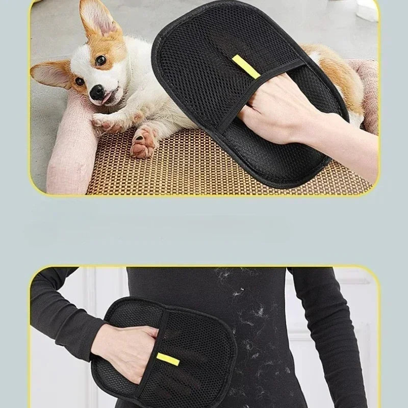 Portable Washable Pet Hair Remover Gloves