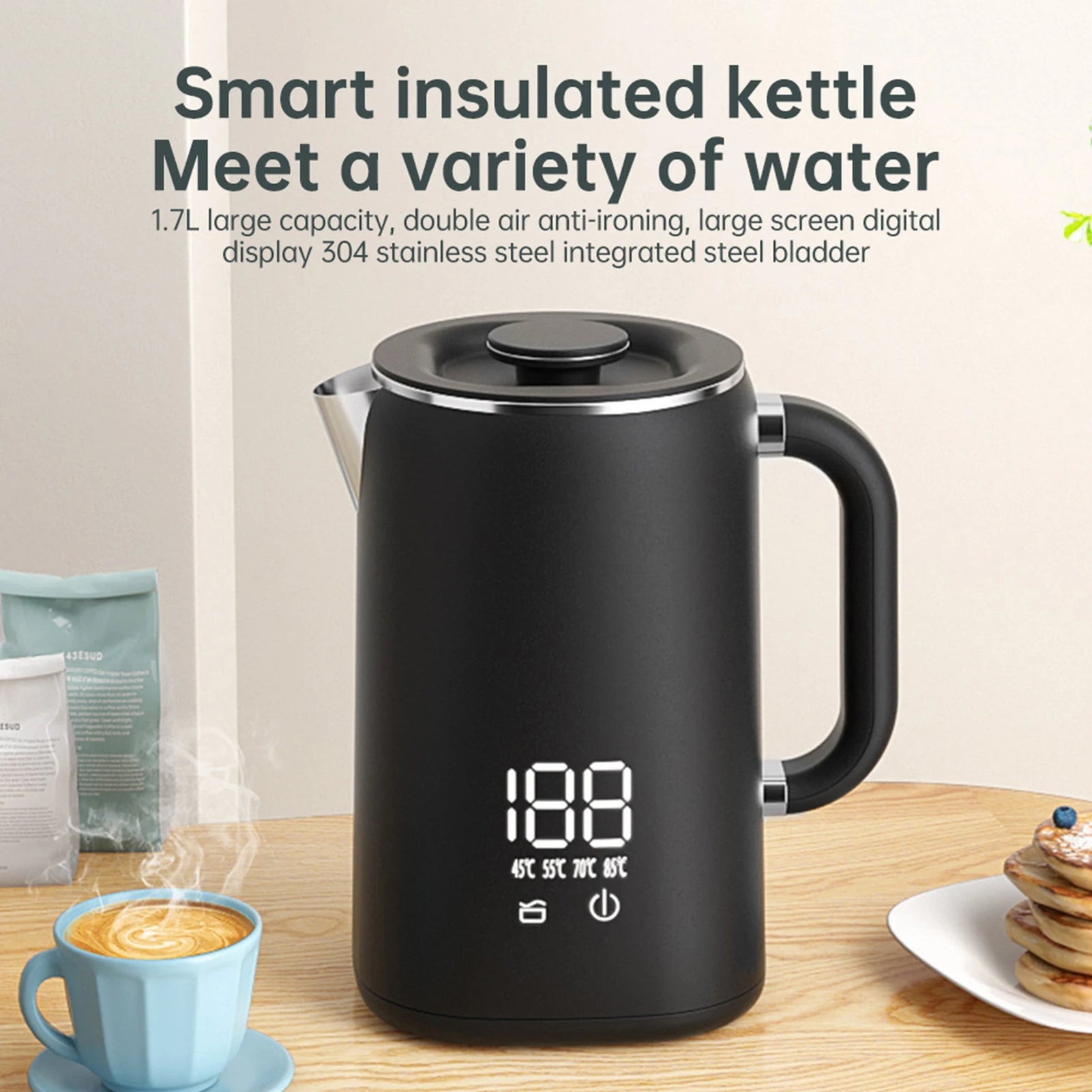 Electric Kettle 1.7L Large Capacity
