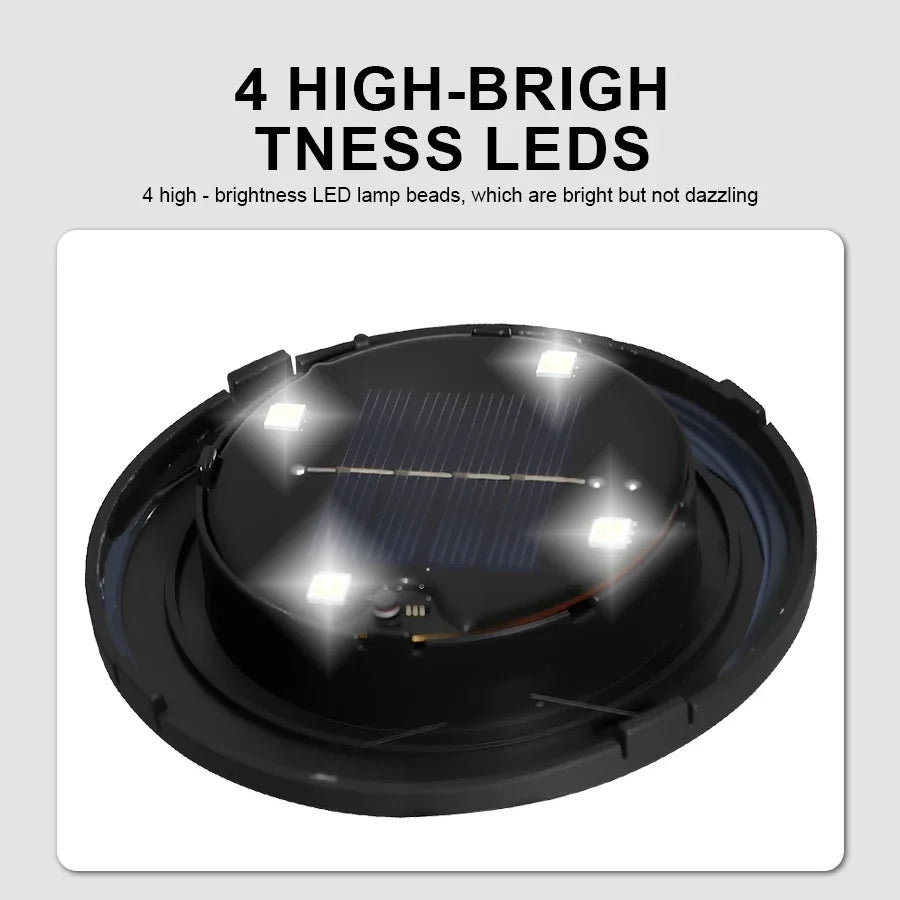 Solar Garden Lights Outdoor, Waterproof Solar Powered Stone Light,Outdoor Landscaping lights for Garden Pathway Yard Lawn light