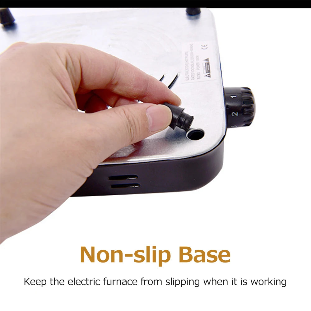 1000W 200-1000℃ Electric Furnace Household Disc Burner Portable Hot Plate Mosquito Incense Furnace Kitchen Charcoal Stove