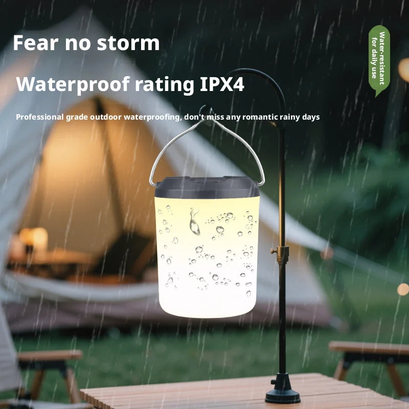 Outdoor Camping Lantern Atmosphere Tent Lighting Handheld Campsite Light Portable Illumination for Wilderness Adventures