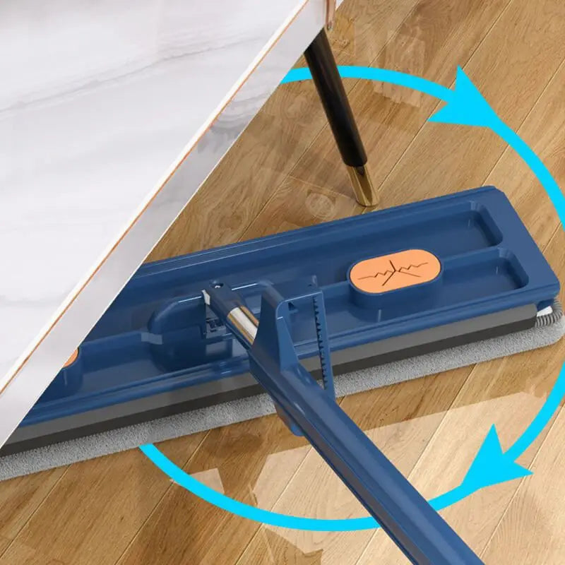 42cm Flat Mop – No Hand-Wash, Absorbent Wet & Dry Cleaning Mop"