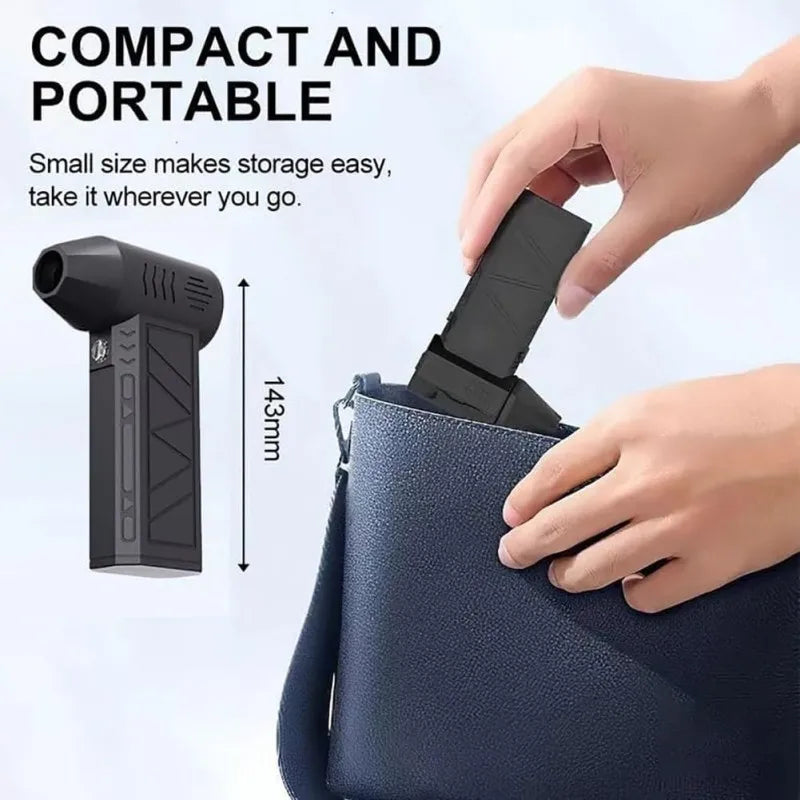 130,000RPM Turbo Jet Blower – Powerful Air Duster with Brushless Motor & Turbo Fan"