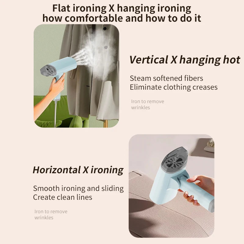 1300W Handheld Garment Steamer – Fast Wrinkle Remover for All Fabrics