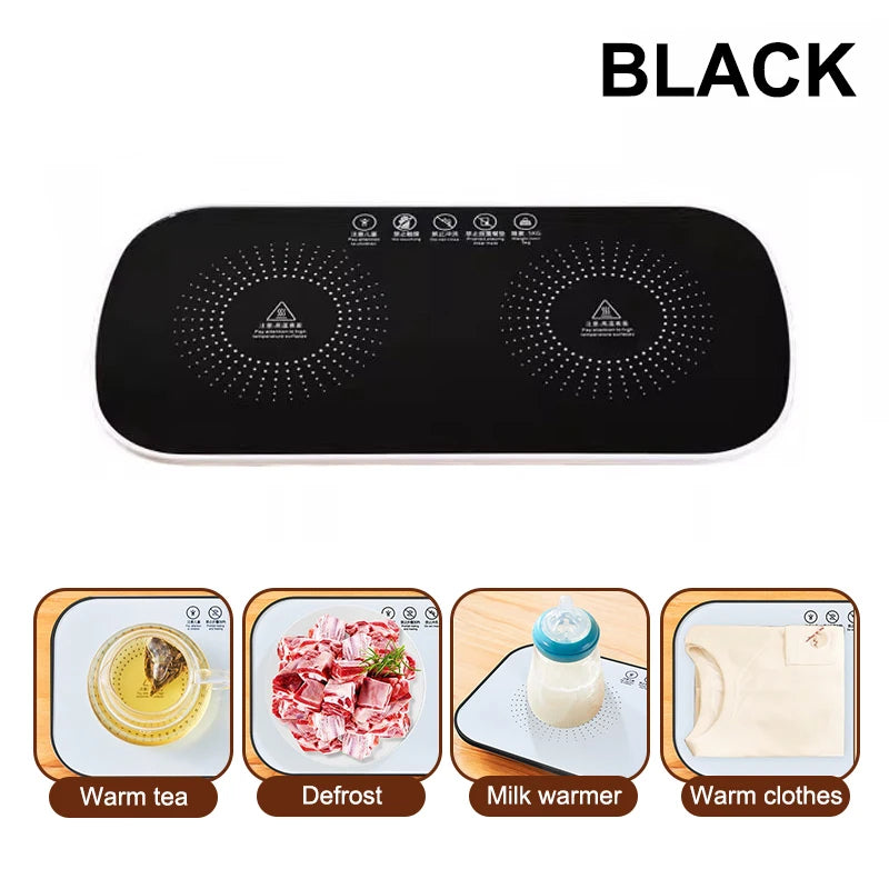 Electric Food Warmer Plate for Home Full Surface Heating