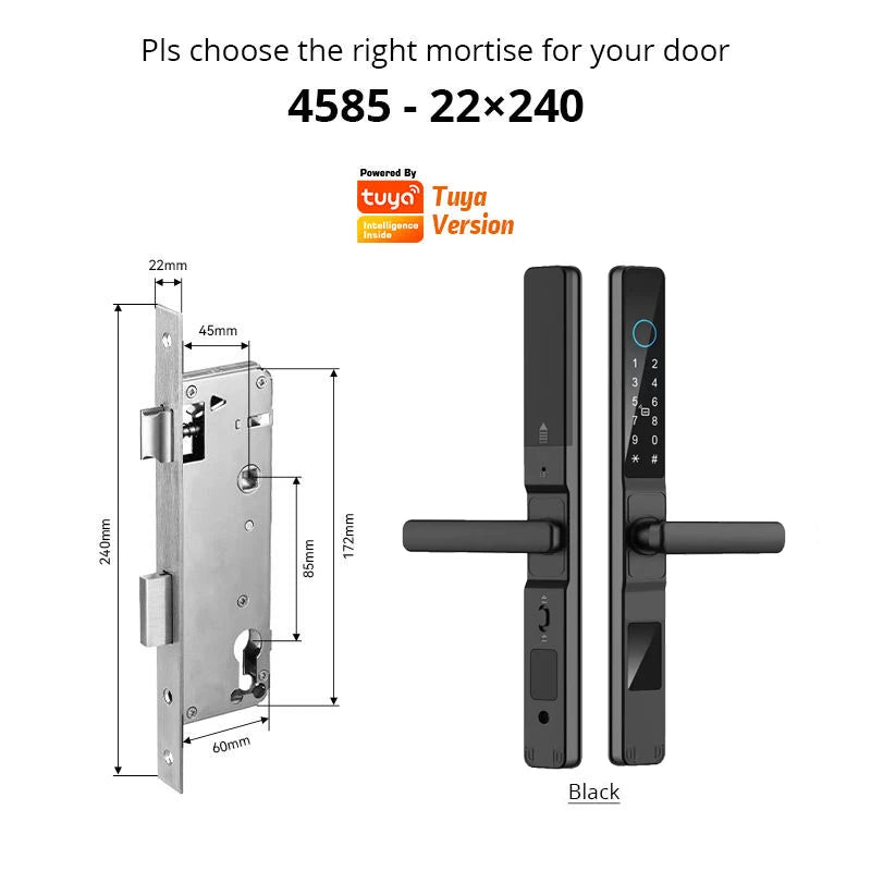 Smart Sliding Door Fingerprint Lock