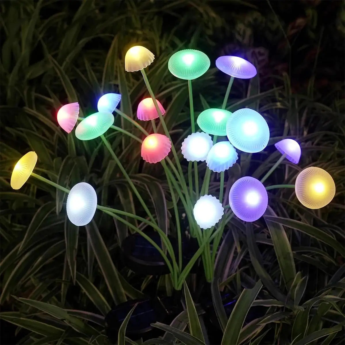 Solar Garden Lights Led Outdoor Light Driveway Round Fence Yard Waterproof Ip65 Waterproof Wall With Panel Decoration Landscape