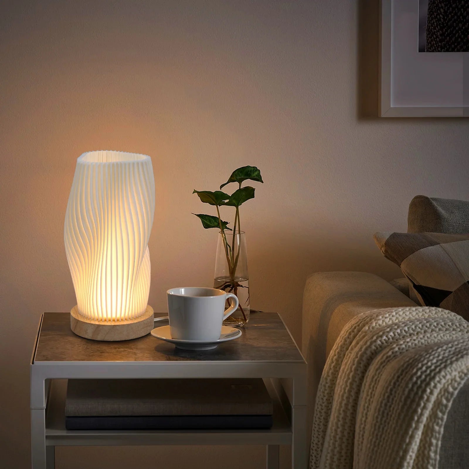 Vintage Boho Table Lamp – Cozy, Warm Lighting for Bedroom, Nightstands & Desk