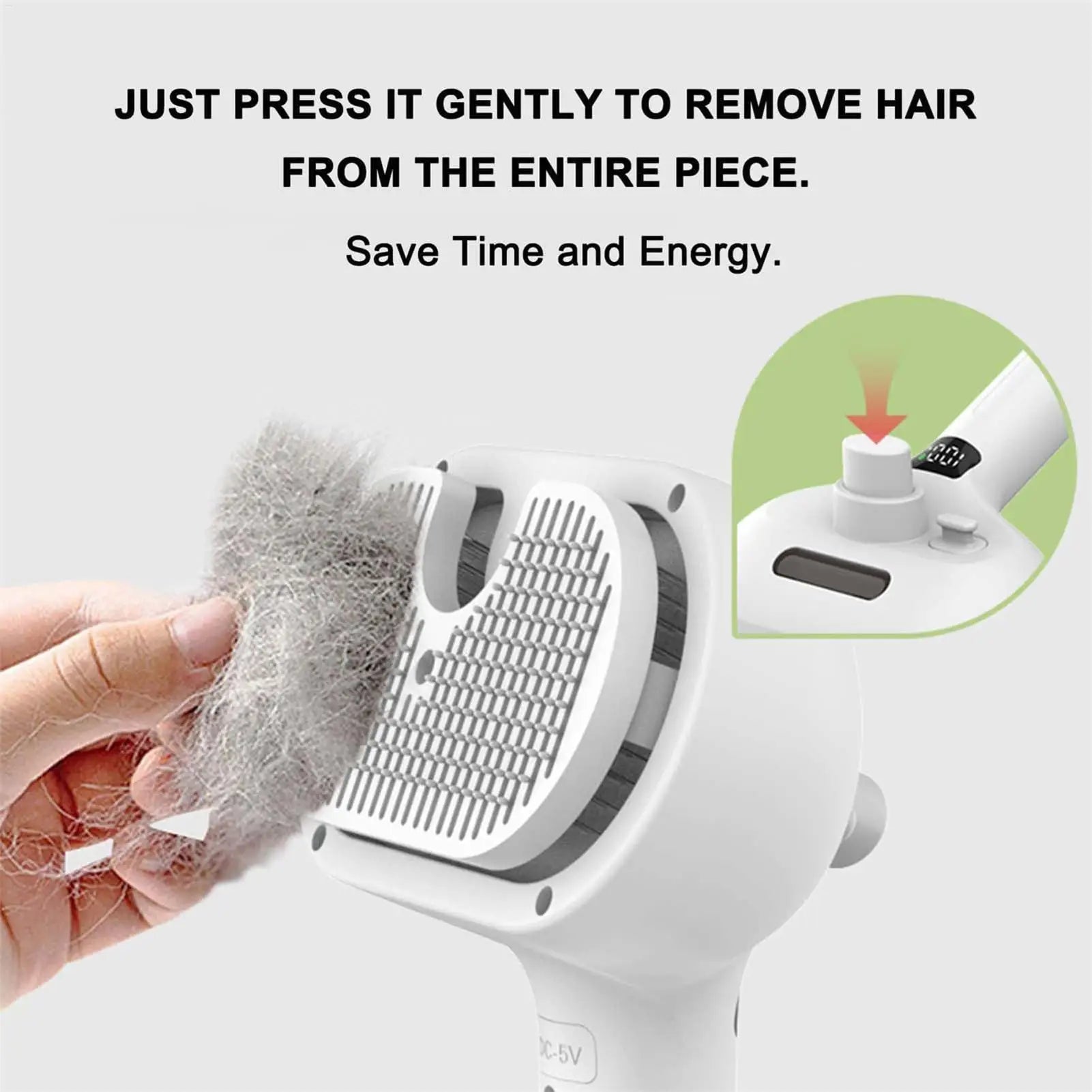 Pet Hair Remover Spray & Grooming Comb –