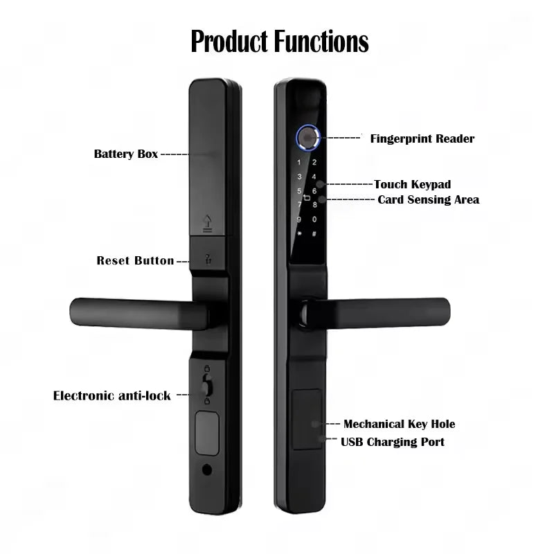 Smart Sliding Door Fingerprint Lock