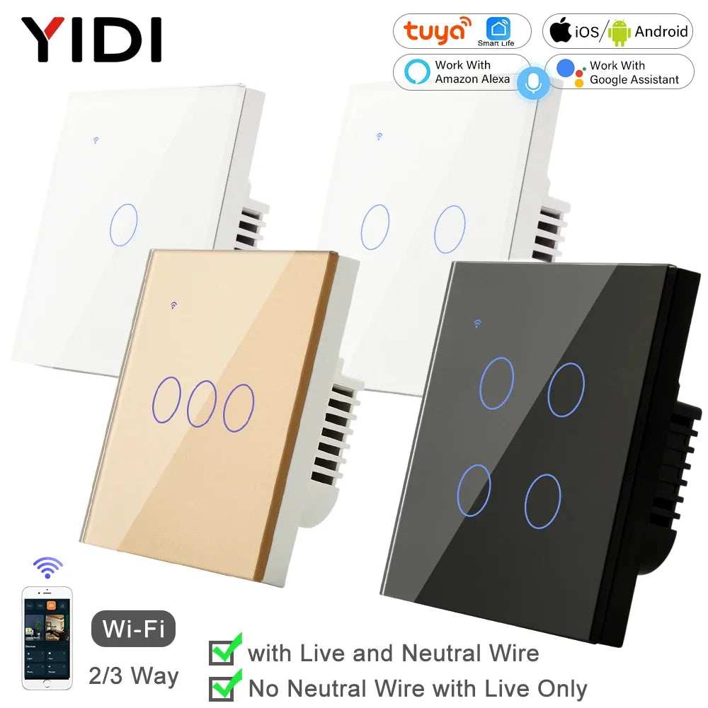 Tuya Smart Life WiFi Wall Touch Button 220V