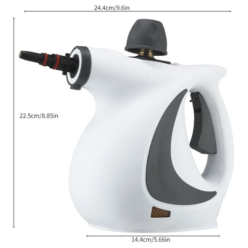 1050W Handheld Steam Cleaner – High Temp & Pressure for Kitchen & AC Cleaning"