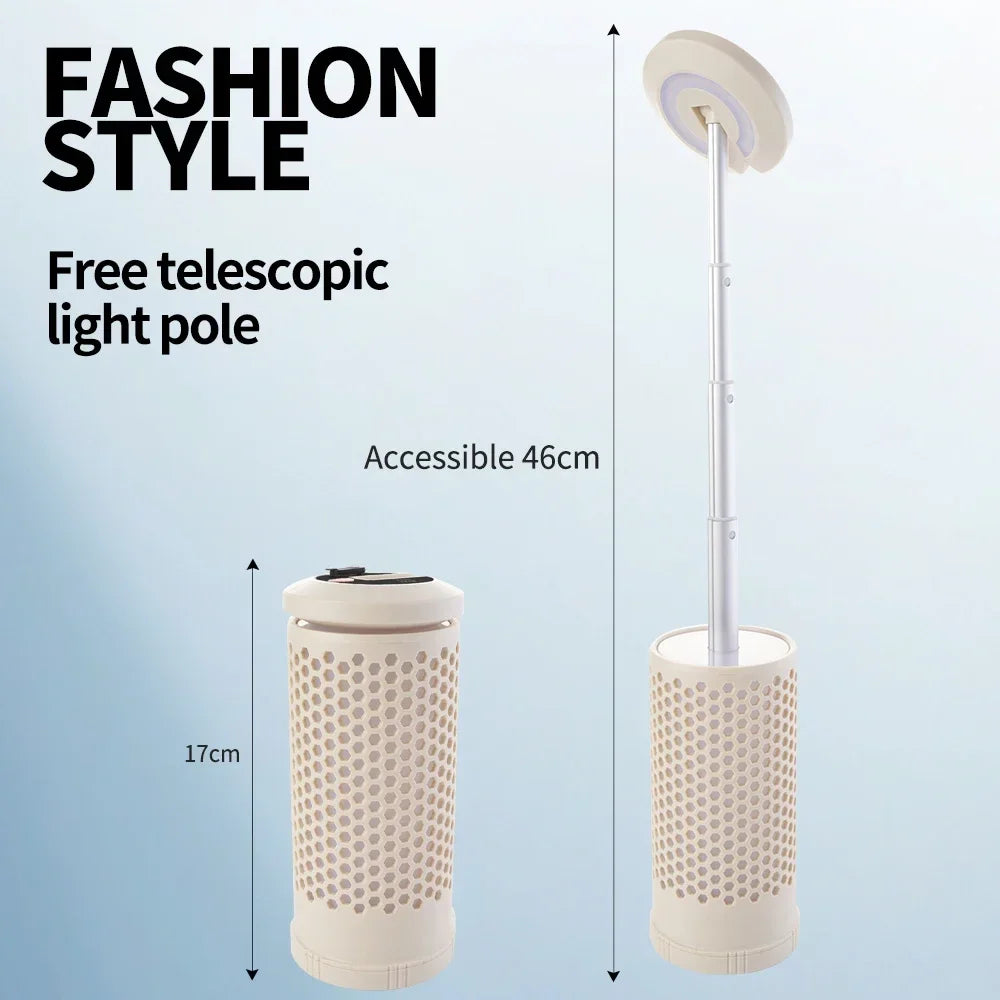 LED Camping Lantern,Rechargeable Tent Light,Portable Flashlight for Outdoors,Dimmable w/Battery Display,Adjustable Telescopic