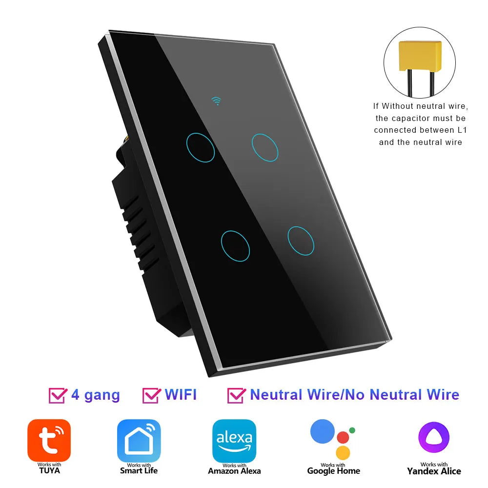 Smart Light Wall Touch Switch US Standard