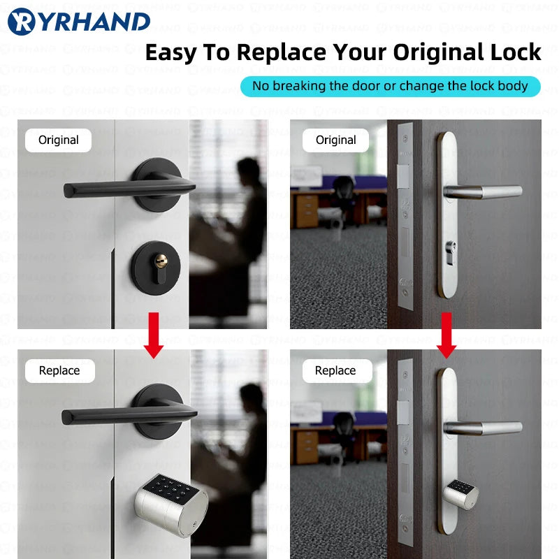 Keyless Euro Cylinder Smart Lock