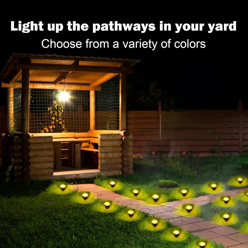Solar Garden Lights 30LED Solar Lights Outdoor Waterproof Pilot Light String for Lawn Trails Camping Birthday Holiday Decorative