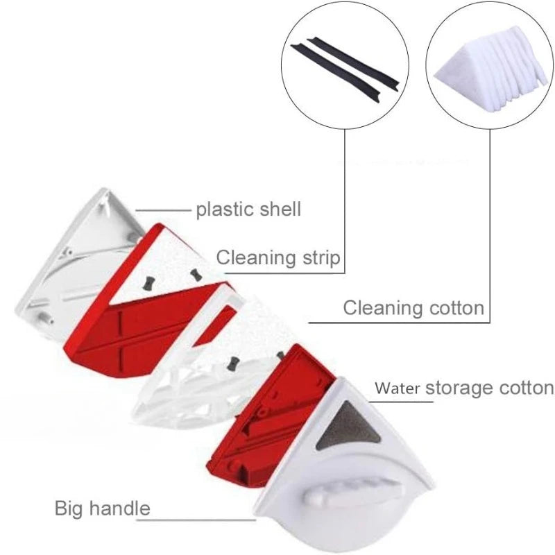Magnetic Window Cleaner Brush for Washing Windows Wash Home Magnet Household Wiper Cleaner Cleaning Tool Glass Window