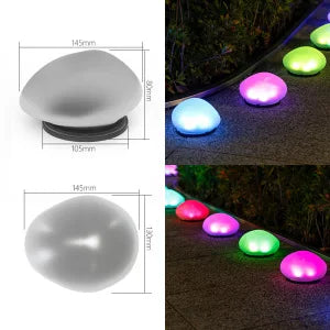 Solar Garden Lights Outdoor, Waterproof Solar Powered Stone Light,Outdoor Landscaping lights for Garden Pathway Yard Lawn light