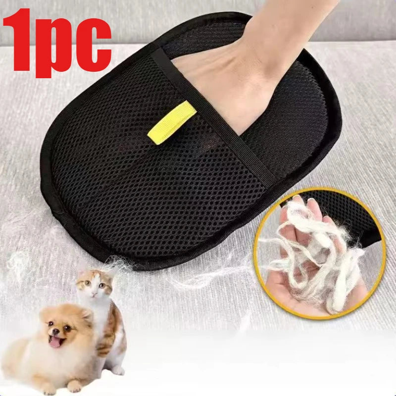 "Portable Washable Pet Hair Remover Gloves