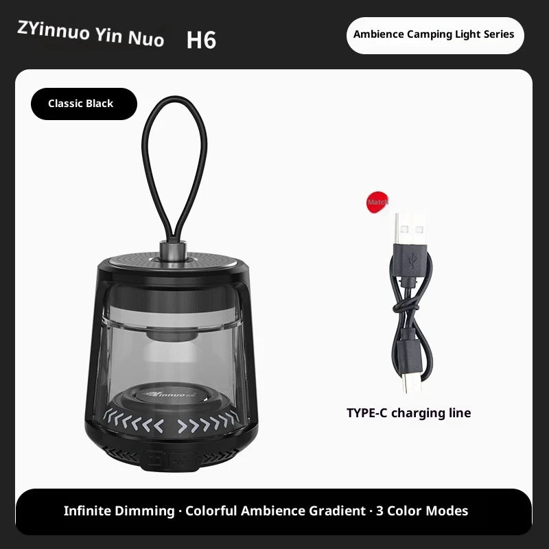 Camping Lantern Warm Light Long Battery Life Portable Tent Light Outdoor Camping Hanging Lamp Rechargeable Atmosphere Lighting