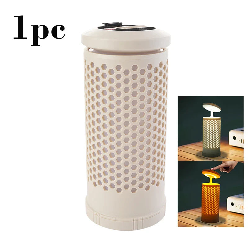 LED Camping Lantern,Rechargeable Tent Light,Portable Flashlight for Outdoors,Dimmable w/Battery Display,Adjustable Telescopic