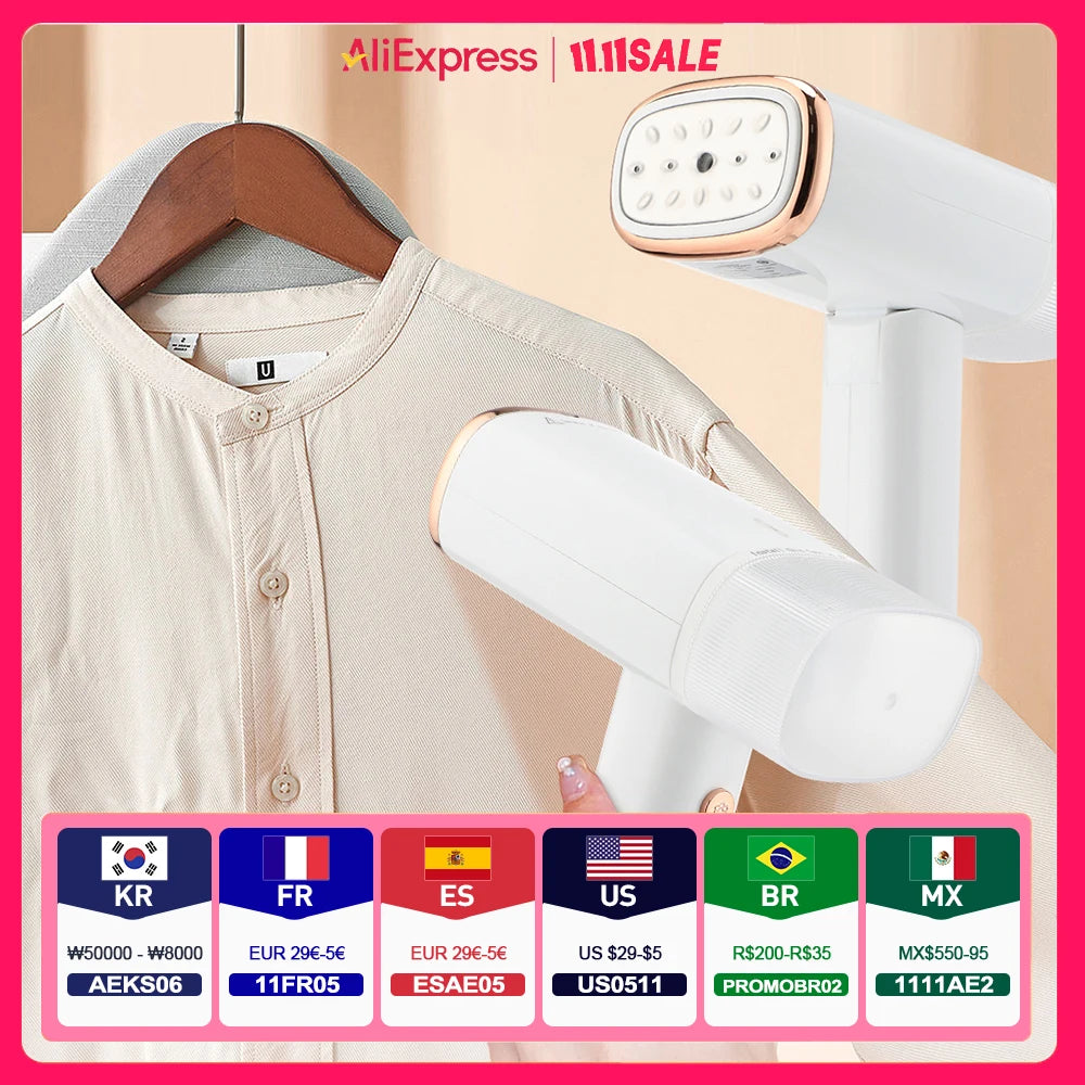 130ml Handheld Garment Steamer – 1000W Fast-Heat Steam Iron for Home & Travel"