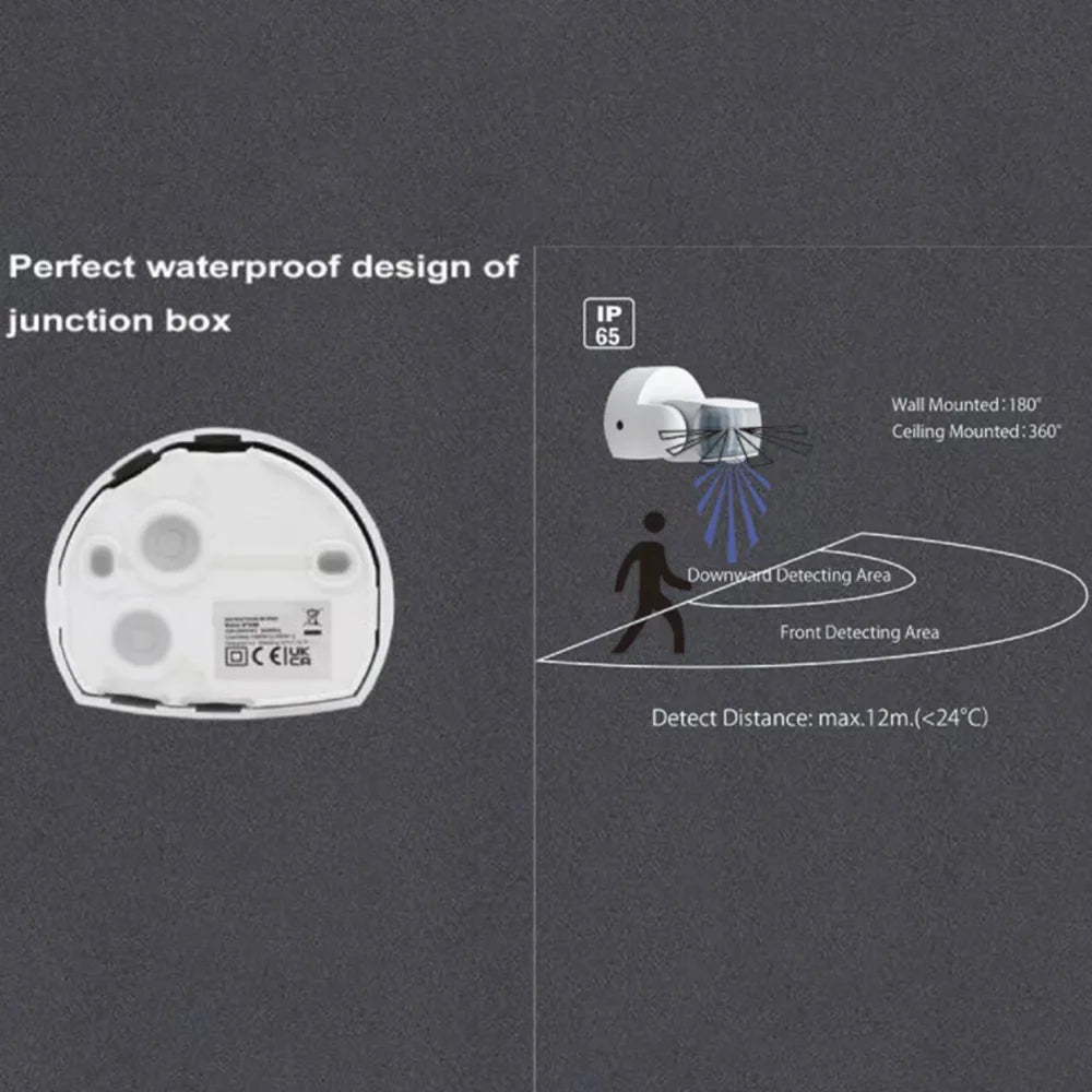 Motion Sensor Switch 220-240V Waterproof Wall