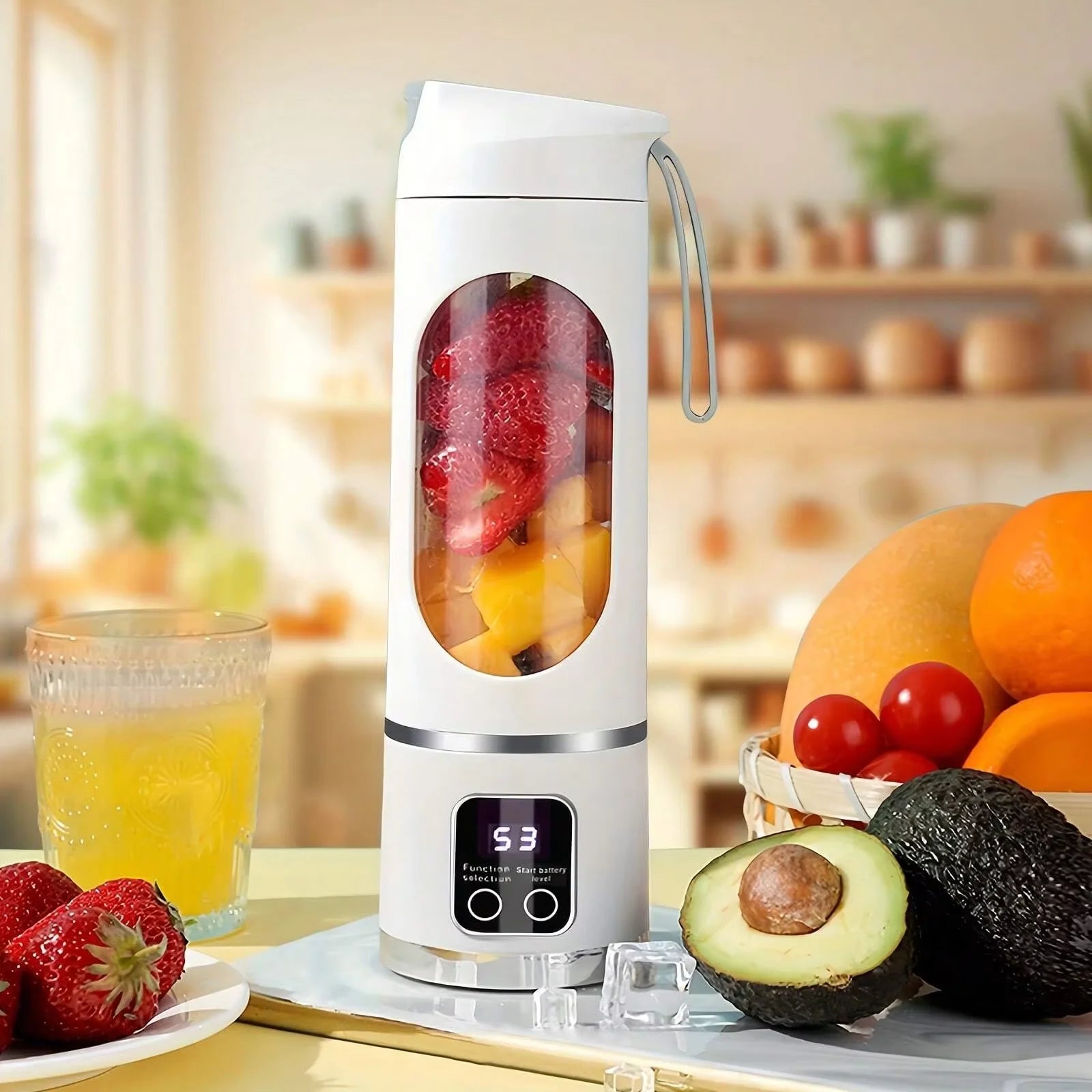 Portable Blender Juicer Stainless Steel Blade